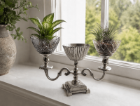 Aufsatzglas Fiori in Smoke