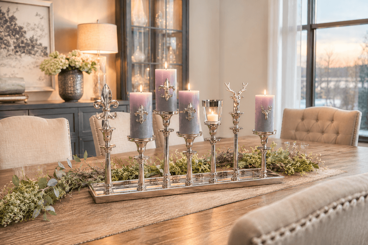Hirsch Stecker in Silber-Antik