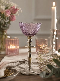 Aufsatzglas Fiori in Fuchsia