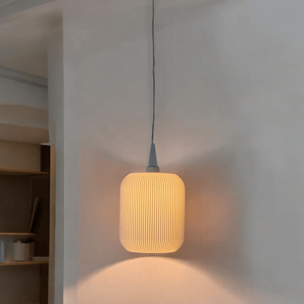 Weißer"gerader" Lampenschirm für Anschluss an A1e/b (13cm Stern) in 2 Größen – Bild 2