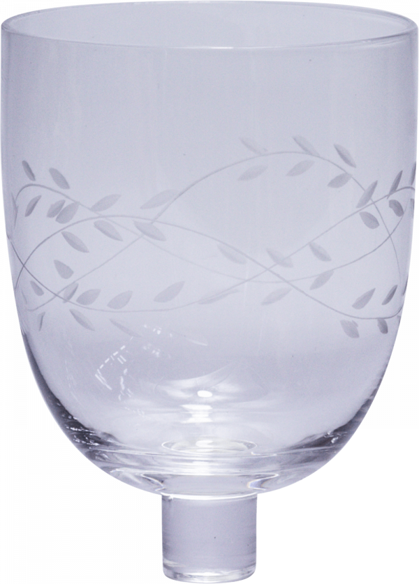 Aufsatzglas mit Ranken