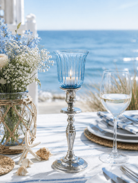 Aufsatzglas Stella in Blau