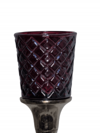 Aufsatzglas Crystal in Rot