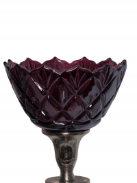 Aufsatzglas Fiori in Rot