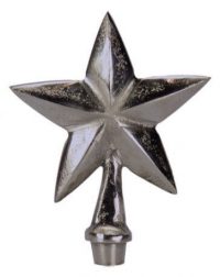 Stern Stecker in Silber-Antik