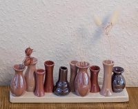 10 Minivasen in Pink-Pearl