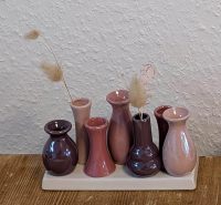 7 Minivasen in Pink-Pearl