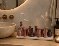 10 Minivasen in Pink-Pearl