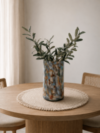 Große Dekorative Glasvase im modernen Farbdesign